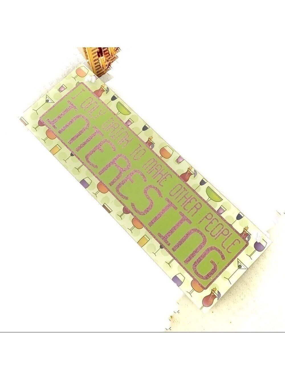 NEW-WOODEN Humorous Wall Hanging Art Plaque Decor